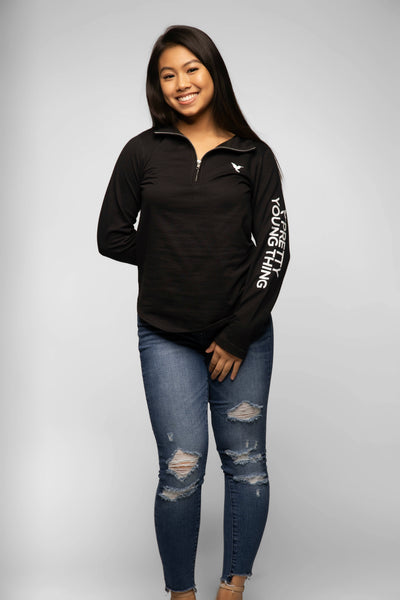 Quarter Zip Pretty Young Thing Pullover 4 Colors