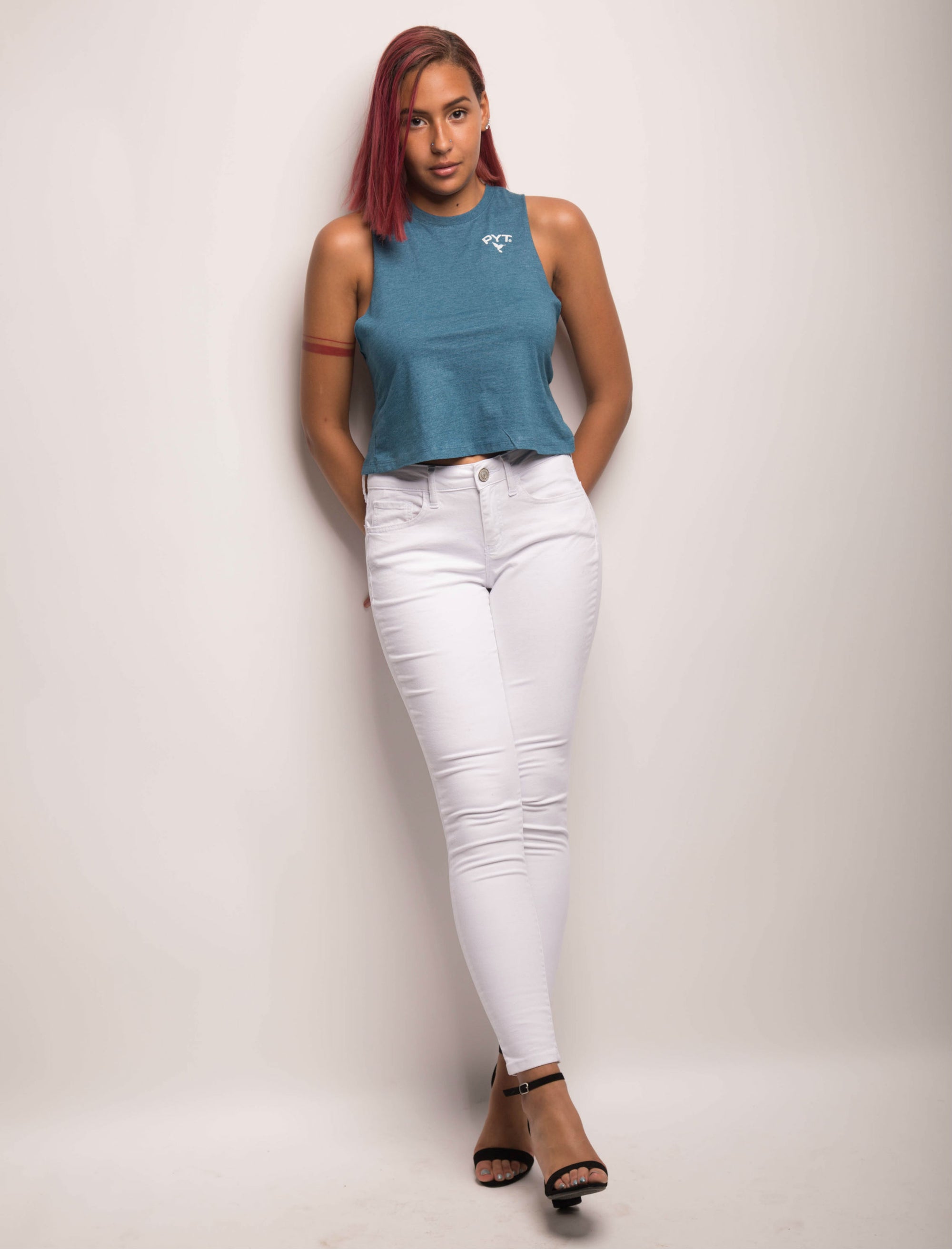 Cropped Racerback Tee 3 Colors