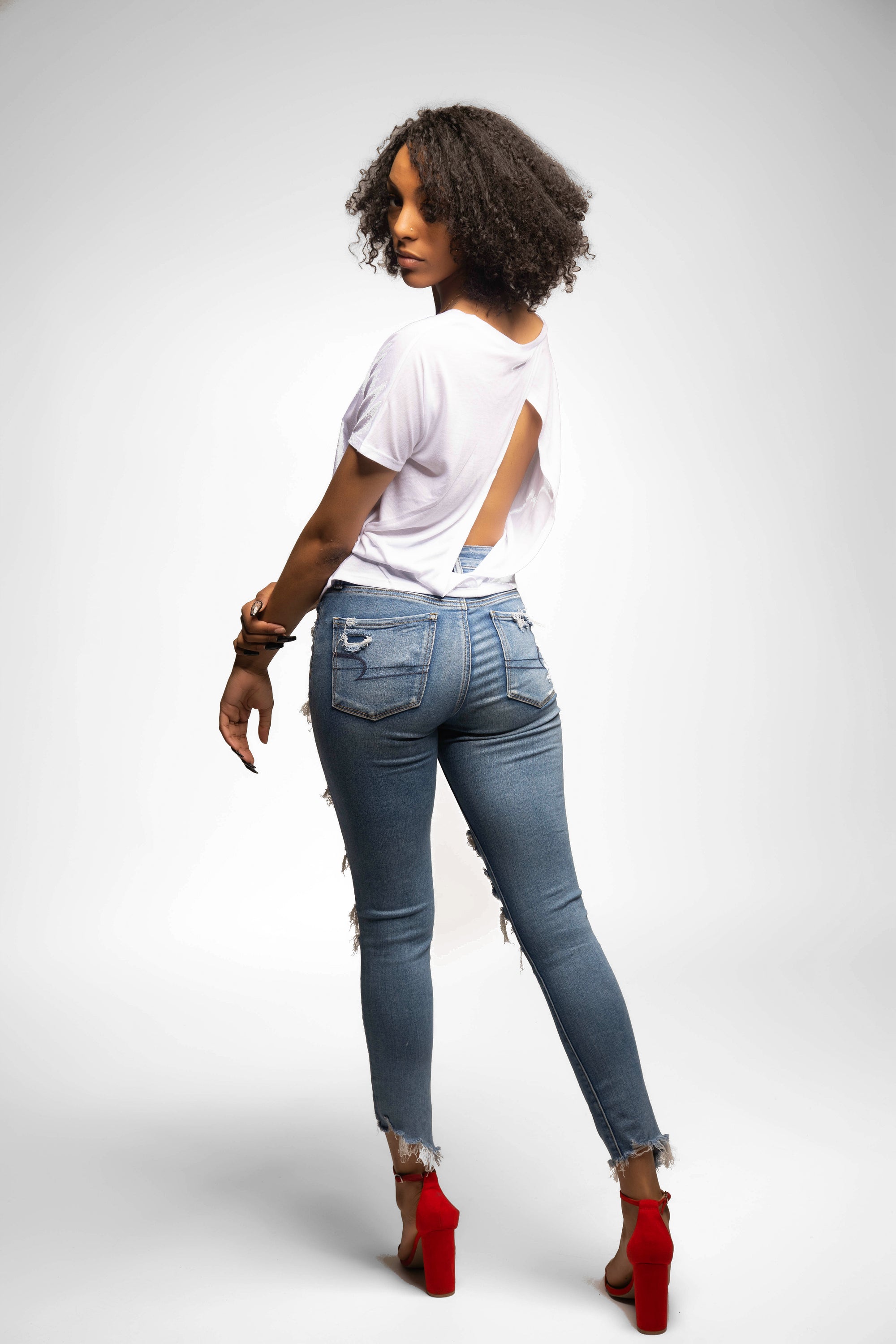 PYT® Open Back Flowy Tee 5 Colors